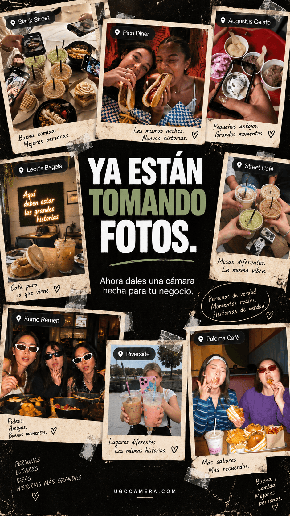 Ya están tomando fotos — momentos reales de clientes